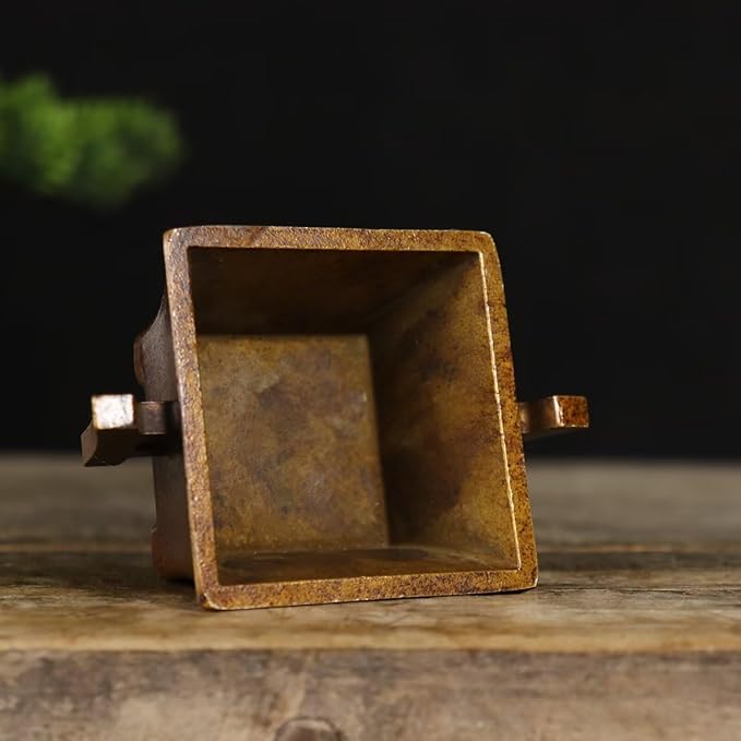 Copper Incense Burner Chinese Brass Incense Holder Traditional Copper Zen Incense Burner Sandalwood Burner Decoration Censer