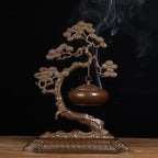 Brass Incense Burner Chinese Traditional Incense Burner Kit Zen Copper Incense Burner Office Home Yoga Room Sandalwood Burner Decoration Censer