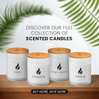 Natur IX Cleansing Scented Candles for Home | Sage & Palo Santo | Natural Non Toxic Soy Candles with Essential Oils | 50 H Long Burning | (Energy + Balance | Bergamot & Sage)