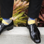 Pierre Henry Over the Calf Socks for Men (3 pairs) | Cotton Over the Calf Dress Socks | Long Socks Designed to Stay up 12+ hr