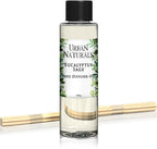 Urban Naturals Eucalyptus & Sage Oil Reed Diffuser Refill | Eucalyptus, Sage, Mint, Lime and Cedarwood| Includes a Free Set of Reed Sticks! 4 oz