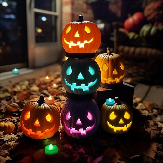 BEICHI Color Changing LED Tea Lights Bulk, 24 Pcs Flameless Tealight Candles with Colorful Lights, Battery Operated Colored Fake Candles, No Flickering Light, [White Base]