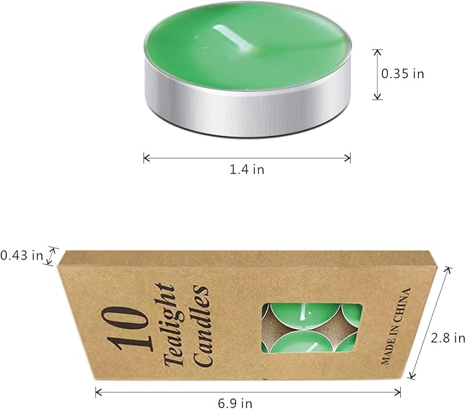 Tea Candles Wedding Party and Home Decoration Votive Parties Tealight Small Wishing Bulk 10 Pack with 1.5-2 Hours Extended Burn Time Mini for Birthday Halloween Emergency Family Gatherings(LVSE)