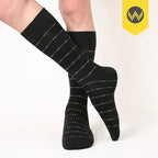 WANDER Men's Dress Socks Cotton Thin Classic Lightweight Socks 6/8 Pairs Solid & Patterned Soft Breathable Socks
