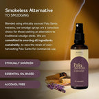 Palo Santo & Lavender Smudge Spray by Aromafume | 1 x 100ml / 3.38 fl oz l Aromatherapy | With Essential oils | Room Linen Spray | Natural Air freshners for home | Spiritual Meditation Accessories