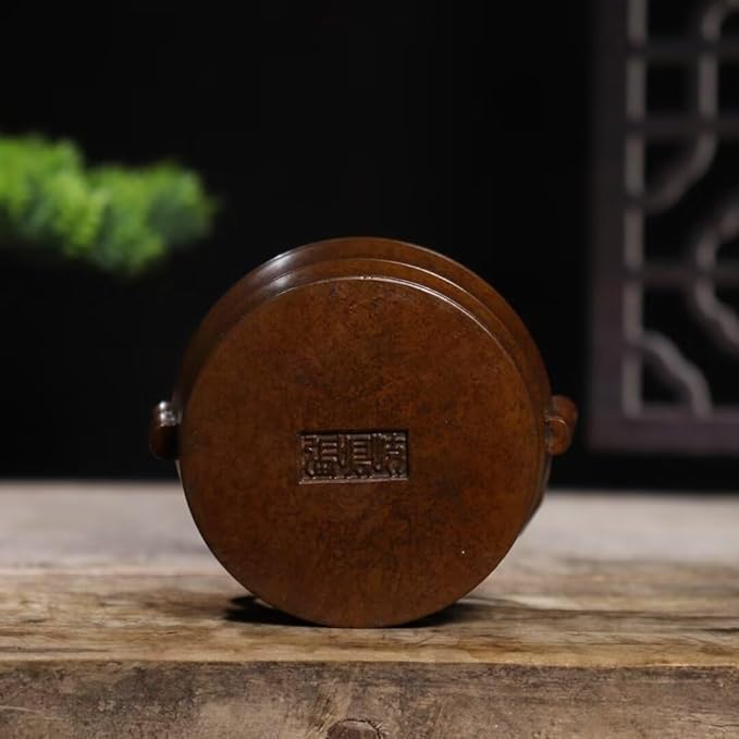 Copper Incense Burner Chinese Brass Incense Holder Traditional Copper Zen Incense Burner Sandalwood Burner Decoration Censer