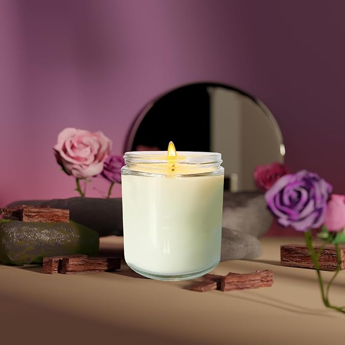 12 Pcs 8 Oz Bulk White Soy Candles,Vanilla Scented Candles Set,Bulk Aromatherapy Candle,Great Stress Relieving Scented Candle for Girls as a Gift for Birthdays, Weddings and More!