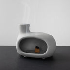 Terracotta Palo Santo Holder - Modern Incense Burner, Cone Burner, Tabletop Fireplace - Purify and Energize Your Home with Fragrant Palo Santo Wood, Sage - Perfect for Meditation and Yoga