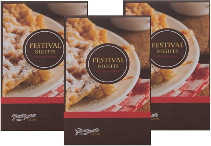 Festival Nights Scented Sachets 3 Pack - Long Lasting, Home Fragrance Perfect for Any Space - Air Freshener - Scents for Rooms & More!