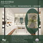 Sonoma Lavender, Dried Eucalyptus and Lavender Sachets by The Yard for Drawers and Closets, Natural Air Freshener for Home, Car, Bag, Room, and Closet