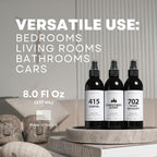 Room Spray for Home 415 Santal - Air Freshener for Home - Linen Spray for Bedding, Pillow Spray - Sandalwood blended with top notes of ginger and cardamom. Room Freshener. Long Lasting - 8oz/237ml