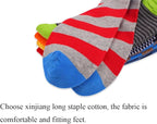 DRASEX Men's Dress Socks Funky Colorful Pattern Cotton Novelty Casual Crew Socks