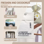 Home Refillable Fragrance Sachets 6-Pack, Lavender & Freesia Corn Cob Scent Bags for Closet Car Drawer, Natural Long-Lasting Freshener, Hemp Fabric Pouches