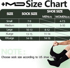+MD Crew Socks for Men 6 Pairs, Viscose Bamboo Socks, Mens Dress Socks with Soft Cushioned, Smell Control, Black White