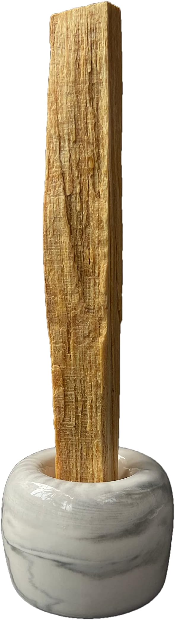 TOBOHU Gray Marble Ceramic Palo Santo Stick Holder, Palo Santo Burner Bowl