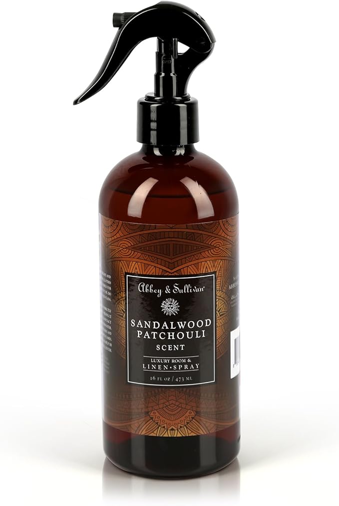 Abbey & Sullivan Linen Spray, Sandalwood Patchouli, 16 oz.