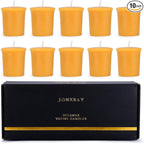 Beeswax Votive Candles Bulk-Pack of 10,Pure Natural Beeswax,Handmade Candles Gift Set for Holiday, Wedding,Party