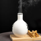 Handcrafted Palo Santo Holder Ceramic Incense Burner - Compact Size for Meditation Space - Burn Palo Santo Sticks and Cones Safely - Sage Aromatherapy Decor