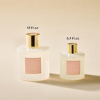 COCORRÍNA Reed Diffuser - Cherry Blossom 17 Fl.oz Reed Diffuser with 8 Sticks Scented Diffuser with Preserved Flowers for Bathroom Home Decor