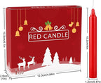Set of 20 Red Candles – Mini Taper Candles for Christmas,Household, Wedding, Rituals, Prayer, Birthdays, Meditation, Altar,Party and Home Décor Candlesticks - 4 Inch Tall, Unscented (Red)