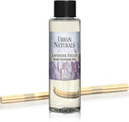 Urban Naturals Lavender Fields Essential Oil Reed Diffuser Refill & Set of Replacement Reed Sticks | Soothing, Aromatic Home Fragrance for Aromatherapy & Stress Relief | Includes a Set of Reed Sticks