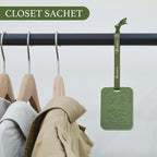 Car Air Freshener, 2 Pack White Tea Scented Sachets for Closet and Drawer, Long-Lasting Home Fragrance Sachets, Car Mirror Hanging Air Freshener & Accessories