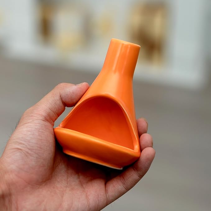 Handmade Ceramic Chiminea Palo Santo Holder - Modern Medieval Incense Burner and Candlet Holder - Zen Home Decor