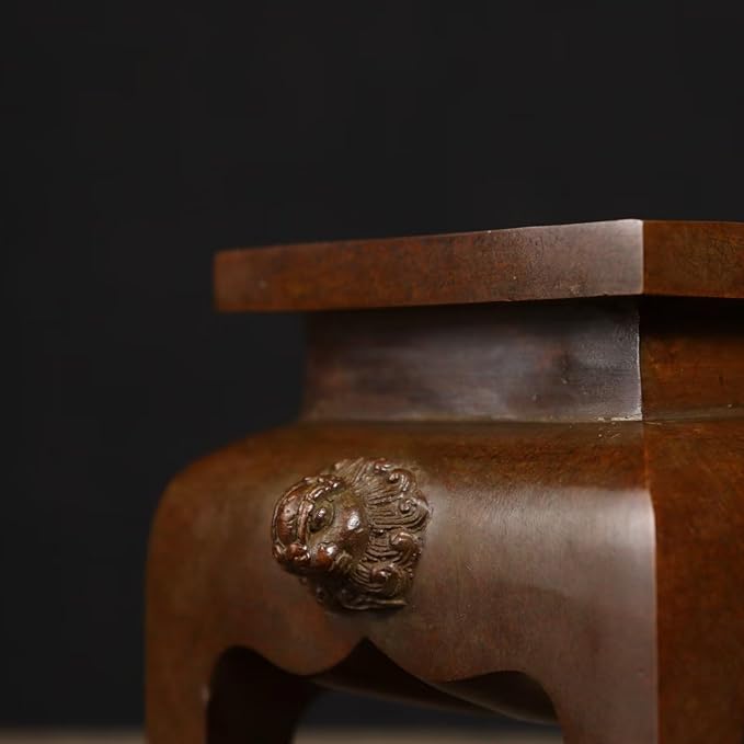 Copper Incense Burner Chinese Brass Incense Holder Traditional Copper Zen Incense Burner Sandalwood Burner Decoration Censer