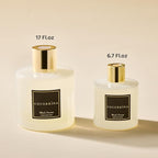 COCORRÍNA Reed Diffuser - Black Forest 17 Fl.oz Reed Diffuser with 8 Sticks Scented Diffuser with Preserved Flowers for Bathroom Home Decor