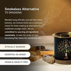 Palo Santo Incense Bricks Gift Set with Exotic Burner | 12 Bricks | Aromatherapy | Smudging | Air fresheners for Home | Meditation Accessories