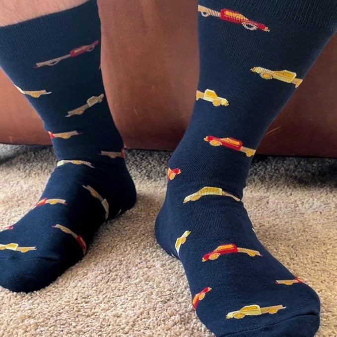 tiemart Men's Socks, Fits Men's Shoe Sizes 8-12