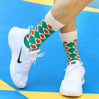 HHX YONLEE Dress Socks 5/6/10 Pairs Crew Argyle Colorful Cotton Novelty Casual Happy Fun