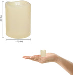 12 Flameless Votive Tealight Candles with 6-hour Daily Cycle Time Flickering Battery Operated Electric Electronic LED Tea Lights, Christmas Décor Xmas Lighting Wedding Party Decorations Batteries Incl