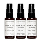 Muse Apothecary Flush Ritual - Aromatic & Refreshing Toilet Spray, Use Before You Go, Infused with Natural Essential Oils - Travel Size Mini Collection, 0.45 oz, 3 Pack