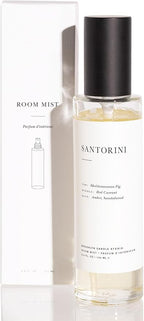 Brooklyn Candle Studio Santorini Room Mist - Long Lasting Fragrance Spray for Body & Linens, Sandalwood & Amber, Air Freshener for Bathroom & Bedroom, Clean Ingredients