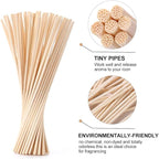 HOSSIAN Fiber Reed Diffuser Replacement Refill Sticks, Diffuser Refills, Spa, Aromatherapy (Primary Color 7.87" x 3mm)