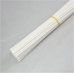 50 Pieces Fiber Reed Diffuser Replacement Refill Sticks for Aroma Fragrance (White, 12" x3.5mm)