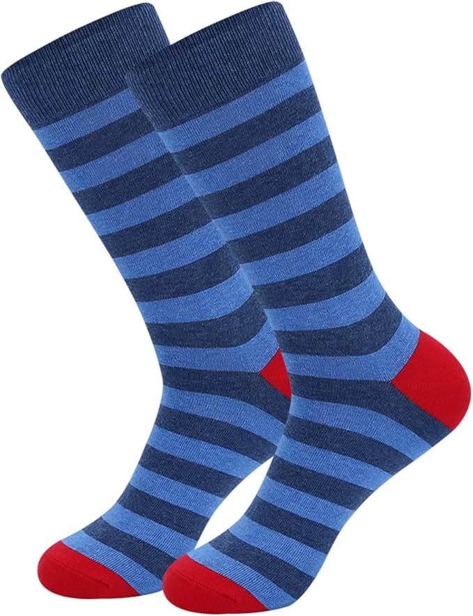 HHX YONLEE Dress Socks 5/6/10 Pairs Crew Argyle Colorful Cotton Novelty Casual Happy Fun