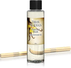 Urban Naturals Vanilla Bean Scented Oil Reed Diffuser Refill | Includes a Free Set of Reed Sticks! Vanilla Cream, Amber & Sweet Tonka Bean, 4 oz.