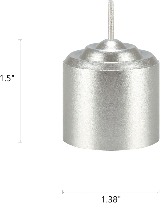 Mega Candles 12 pcs Unscented Silver Votive Candles, Hand Poured Wax Candle 10 Hours 1.38 Inch x 1.5 Inch, Home Décor, Wedding Receptions, Centerpieces, Occasions, Events, Festivities, Meditations
