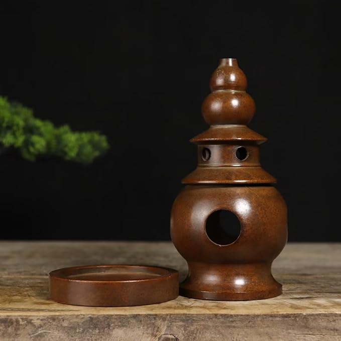 Copper Incense Burner Chinese Brass Incense Holder Traditional Copper Zen Incense Burner Sandalwood Burner Decoration Censer