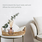 HOSSIAN 10 x Random Coloured Ball Vines Aroma Diffuser Aromatherapy Home Decor Rattan Reed Sticks + 90 Reed Diffuser Sticks, Diffuser Refills, Spa, Aromatherapy