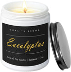 MOASITN Eucalyptus Natraul Soy Candle| Clove,Eucalyptus,Ambergris Highly Scented Candles for Home| Clean Burn Longlasting Aromatheraphy Candel| Women,Men Gift for Relaxing,Housewarming,Birthday|7oz