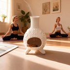 Ceramic Palo Santo Holder - Small Chiminea Incense Burner for Meditation, Energy Cleansing, | Palo Santo Holder for lncense Burner,Candle,Sage Burner | lder Gifts for Meditation & Yoga