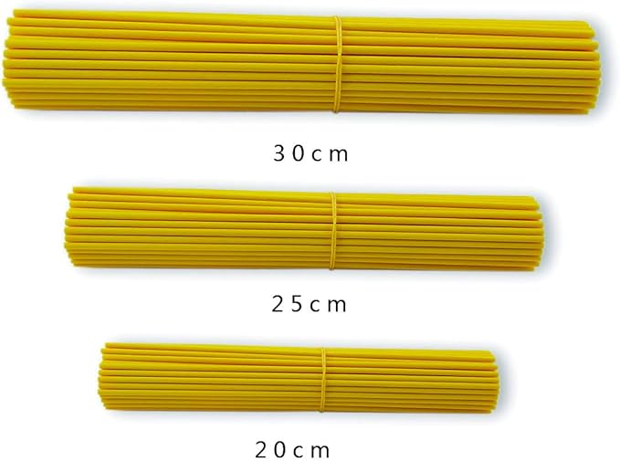 100 Pieces Fiber Reed Diffuser Replacement Refill Sticks (12" x 3mm, Yellow)