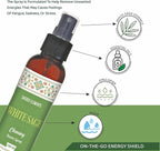 Sacred Element's White Sage Room Spray | Natural Purifying Mist for Energy Clearing, Negativity Release, Spiritual Balance & Aromatherapy | 3.38 Fl Oz / 100ml Non-Toxic Air Freshener