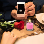 Pink Votive Candles, 9 Packs Unscented Small Votives for Valentine's Day Dinner Table Wedding, Holiday Party, Home (8 Hour), 1.5"" D x 1.25"" H