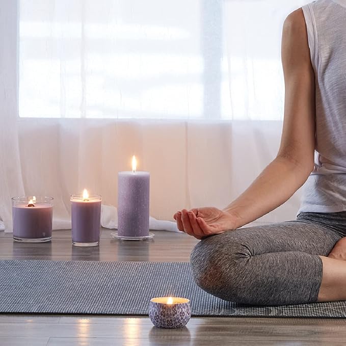 Root Candles Seeking Balance Wood Wick Spa Candle Aromatherapy Candles, 8-Ounce, Relax: Geranium Lavender