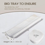 Koville Marble Incense Holder, Incense Holder for Sticks, Incense Sticks Holder Ash Catcher for Meditation Yoga SPA, Natural Stone Incense Burner, Home Table Decor (White)