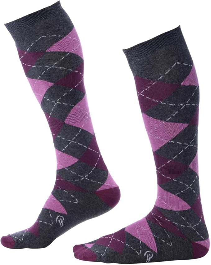 Pierre Henry Over the Calf Socks for Men (3 pairs) | Cotton Over the Calf Dress Socks | Long Socks Designed to Stay up 12+ hr